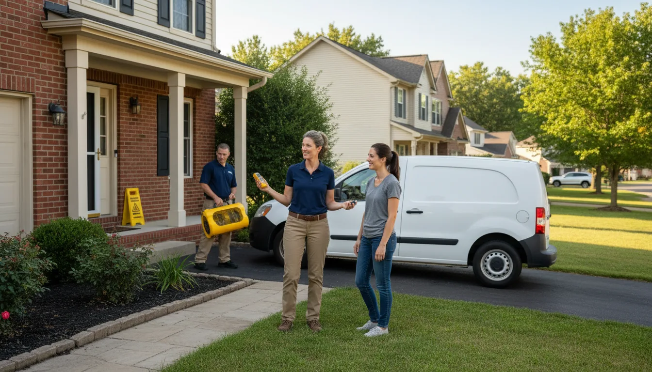 Residential water damage restoration in Randolph, NE